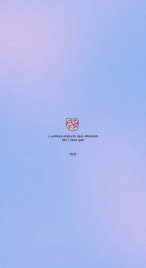 Minimalist Kpop Love Quote Wallpaper