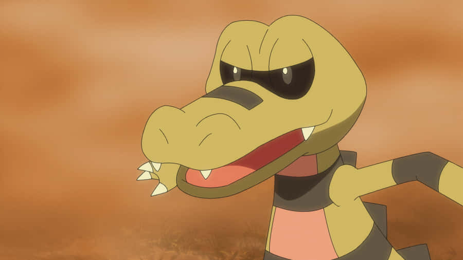 Minimalist Krokorok Brown Art Wallpaper