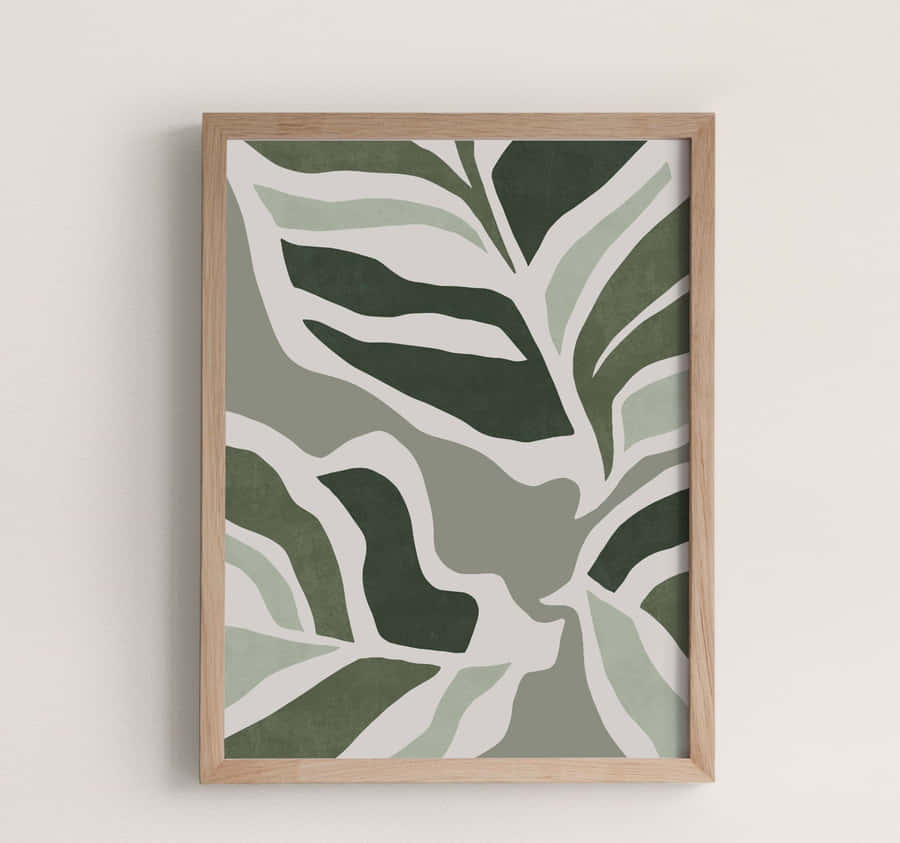 Minimalist Landscape Painting With Vibrant Colors Wallpaper