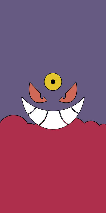 Minimalist Mega Gengar Wallpaper