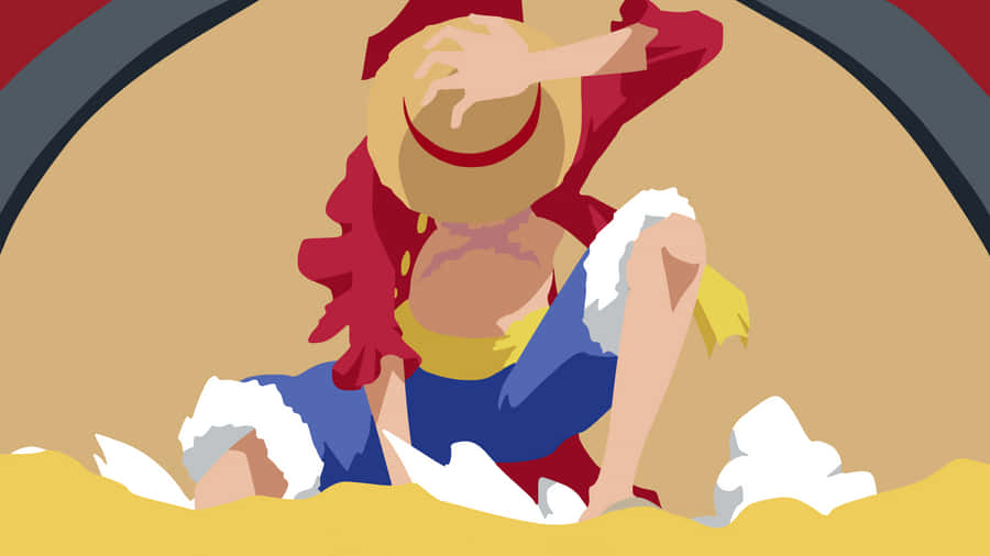 Minimalist One Piece Monkey D' Luffy Wallpaper