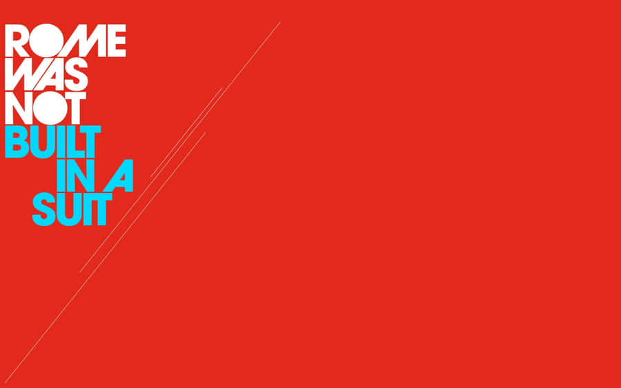 Minimalist Quote On A Blue Background Wallpaper