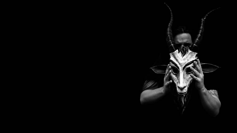 Minimalist Satanic Poster Wallpaper