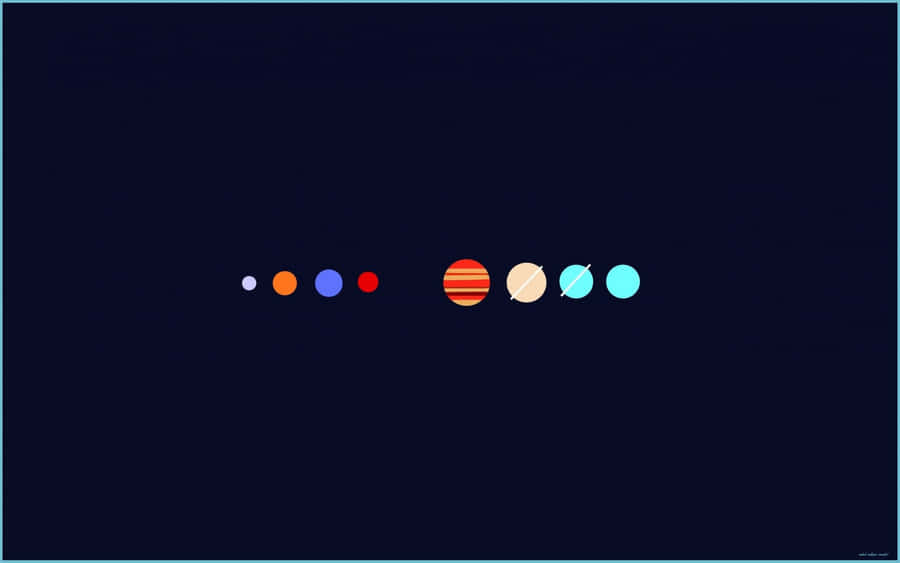 Minimalist Solar System Wallpaper Wallpaper