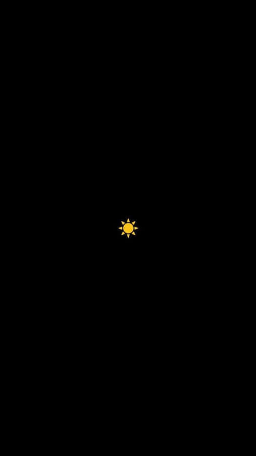 Minimalist_ Sun_ Icon_on_ Dark_ Background.jpg Wallpaper