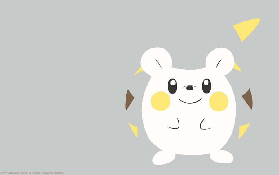 Minimalist Togedemaru Artwork Wallpaper