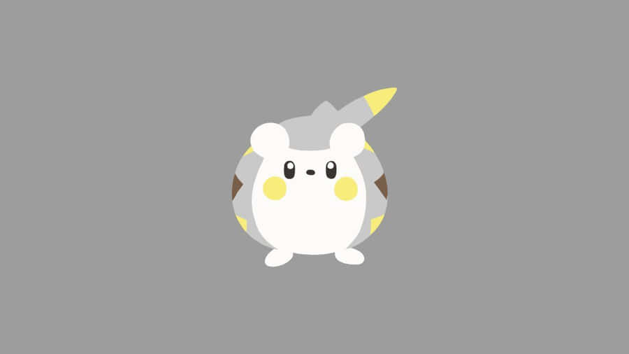 Minimalist Togedemaru Desktop Wallpaper