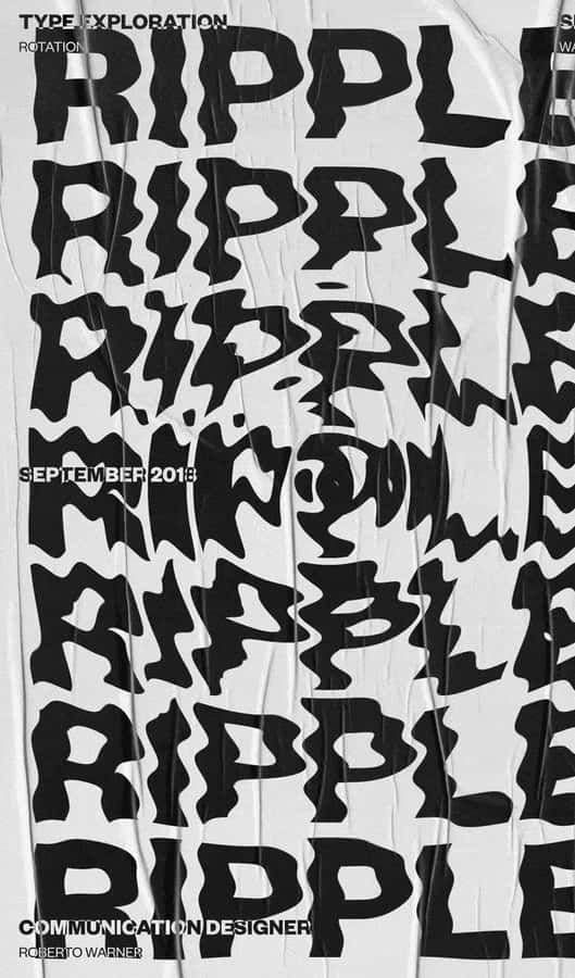 Minimalist Typography Design On A Cityscape Background Wallpaper