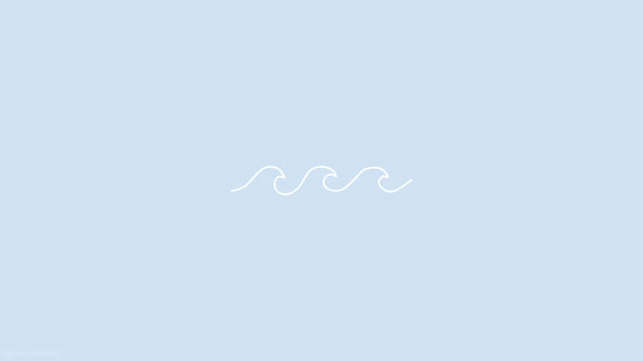 Minimalist Wavy Line Art Wallpaper