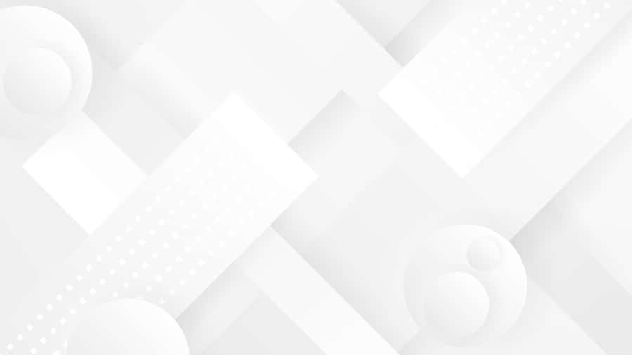 Minimalist White Abstract Shapes Wallpaper