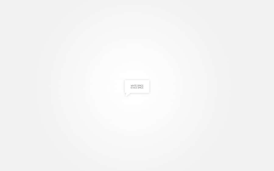 Minimalist White Space Concept Wallpaper