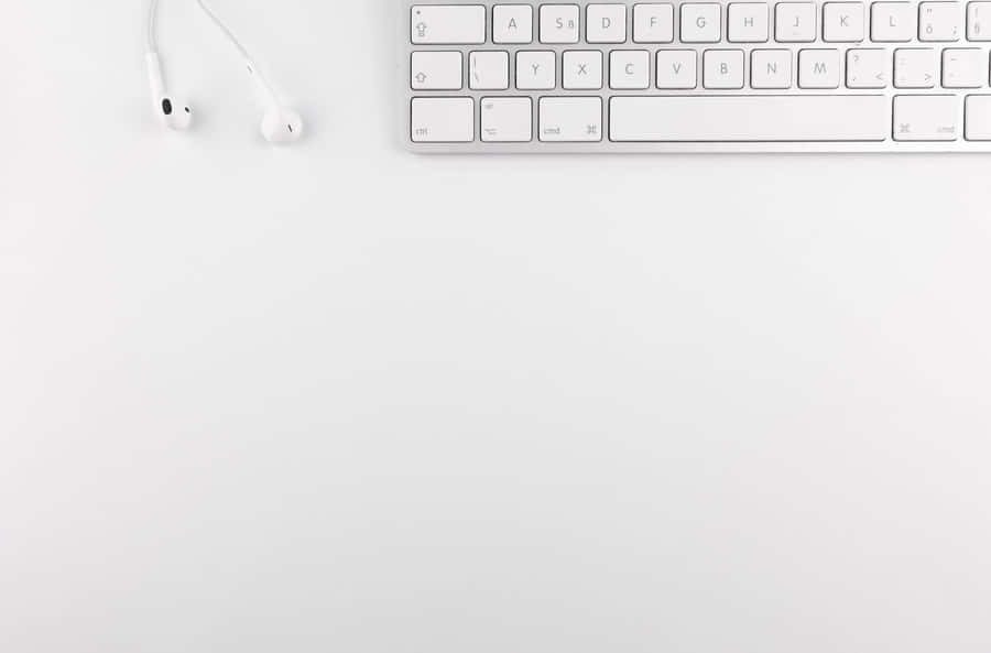 Minimalist Work Desk Setup Wallpaper