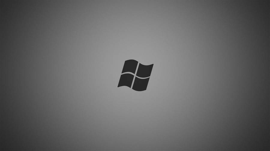 Minimalistic Dark Windows Logo Wallpaper