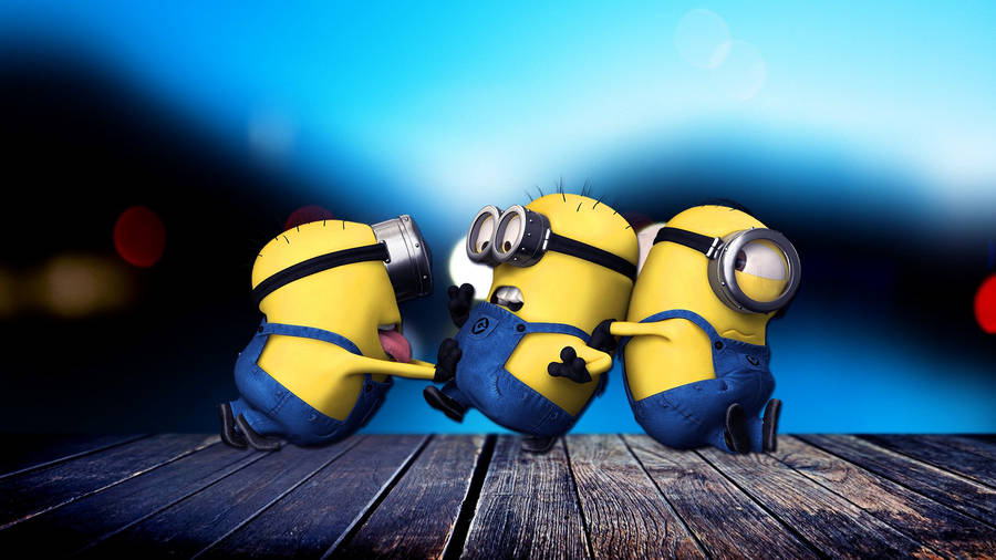 Minions Bob Kevin Stuart Playing Wallpaper