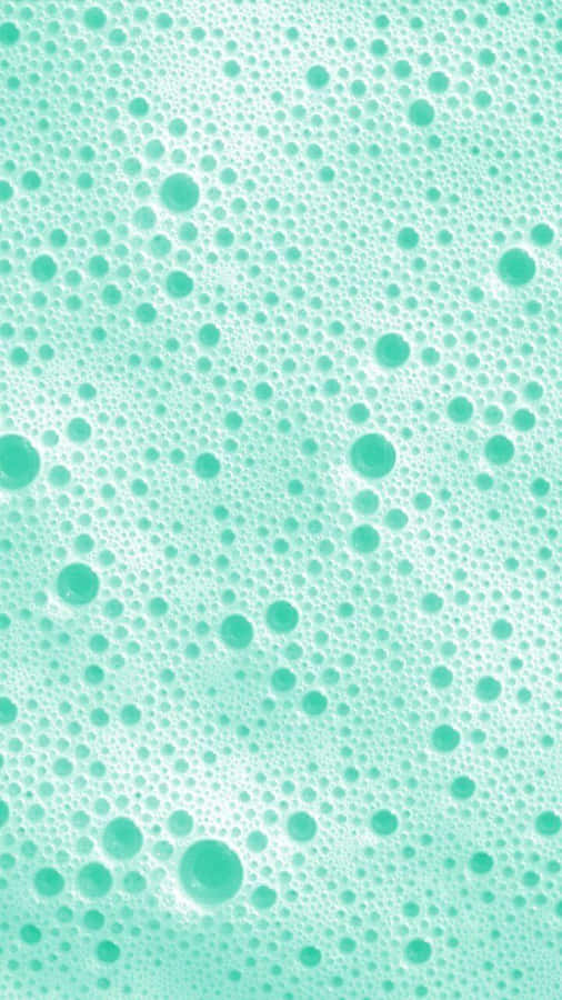 Mint Bubble Texture Wallpaper
