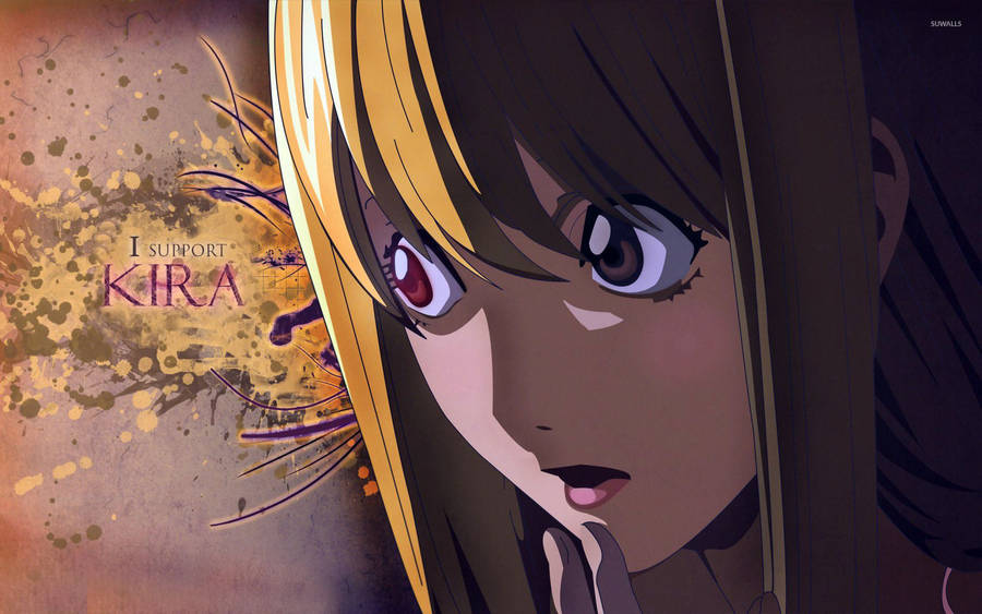 Misa Amane Supporting Kira Wallpaper