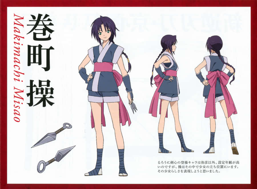 Misao Makimachi In Action, Anime Wallpaper Wallpaper