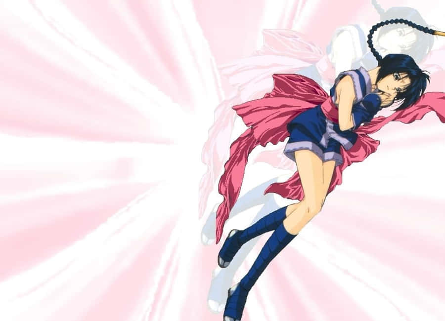 Misao Makimachi In Action Wallpaper