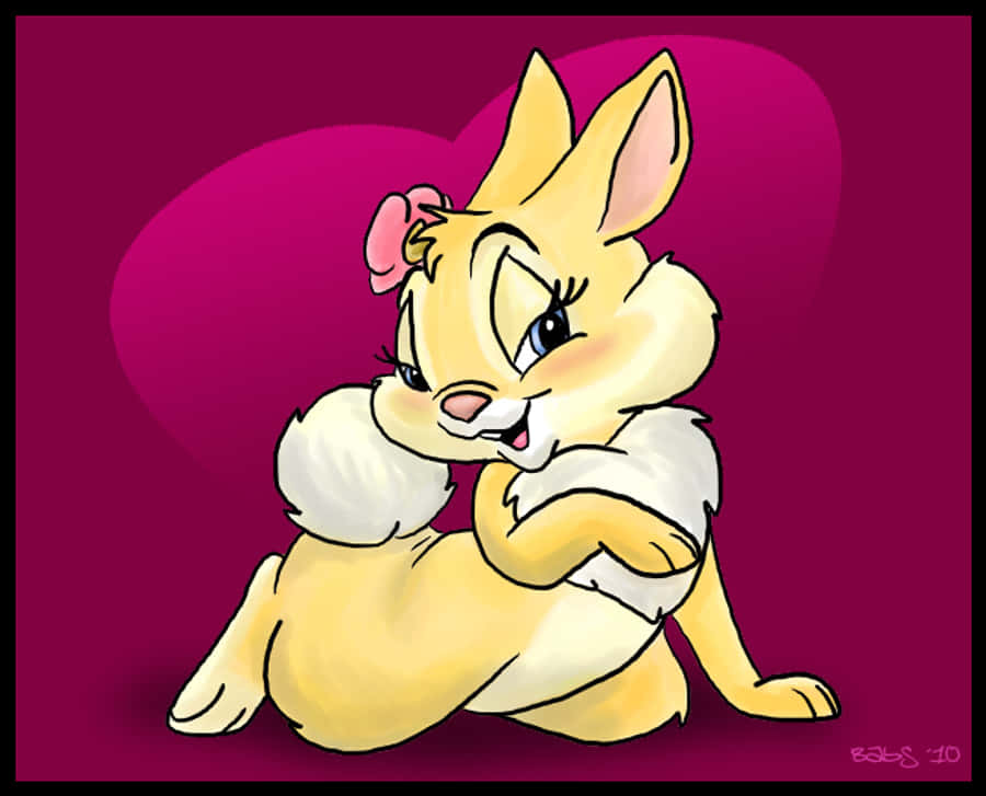 Miss Rabbit: Playful And Adventurous Wallpaper