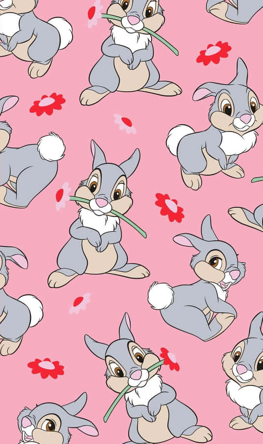 Miss Rabbit Posing Elegantly Wallpaper