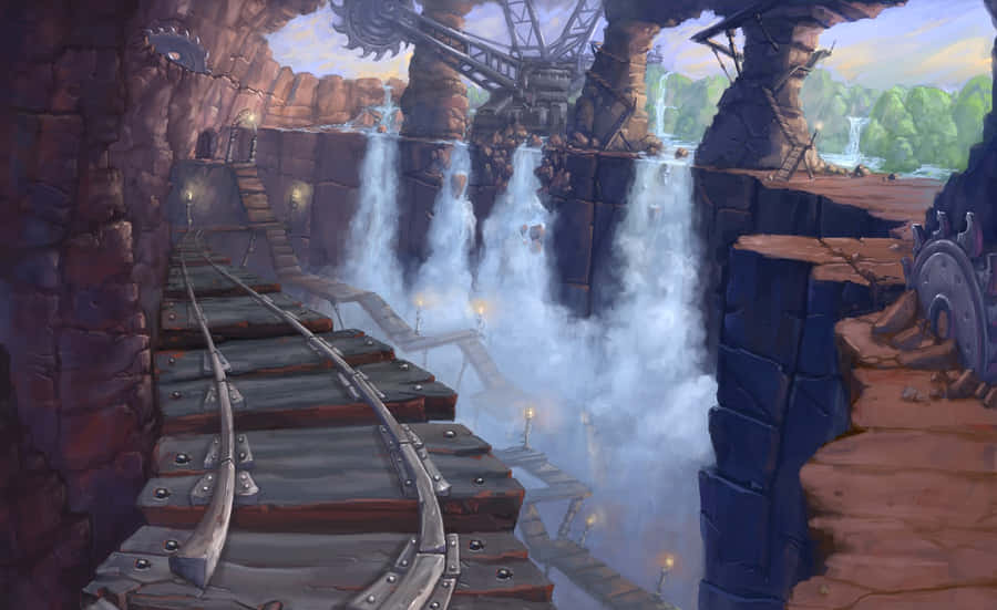 Mists Of Pandaria_ Broken Bridge Concept Art Wallpaper