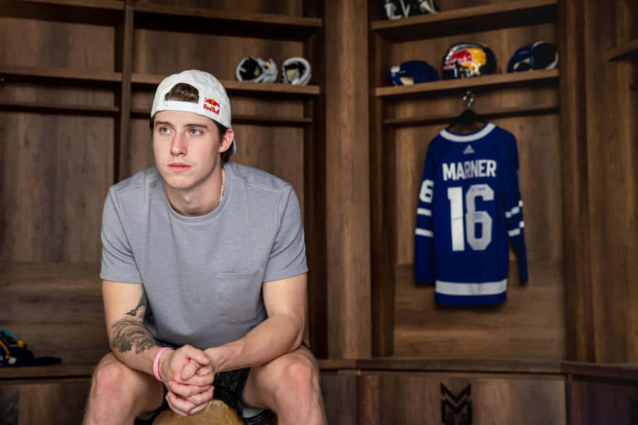Mitchell Marner In Locker Room Wallpaper