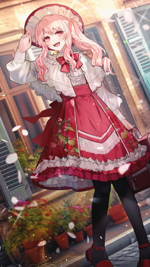 Mizuki Akiyama Elegant Outfit Wallpaper