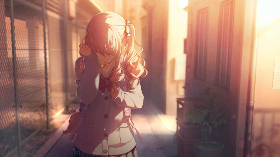 Mizuki Akiyama Emotional Moment Wallpaper