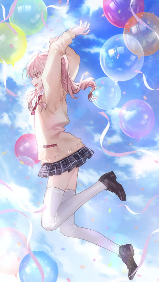 Mizuki Akiyama Joyful Leap Wallpaper