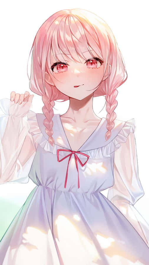 Mizuki Akiyama Soft Pastel Portrait Wallpaper