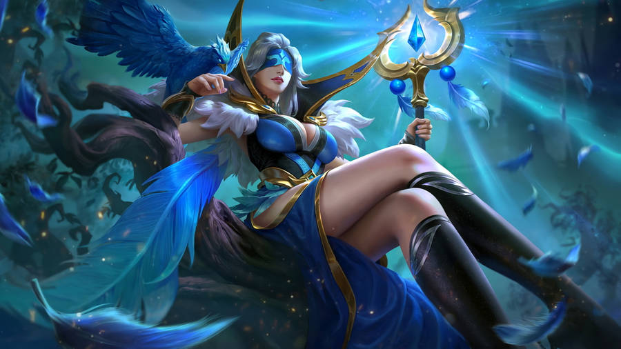 Mobile Legends Heroes Indigo Aviatrix Wallpaper