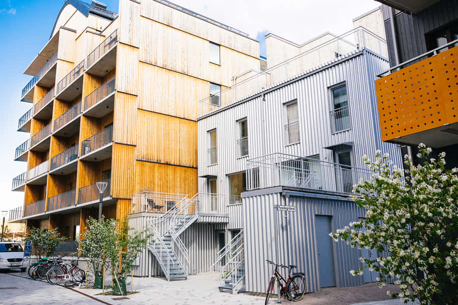 Modern Architecture Linkoping Sweden Wallpaper