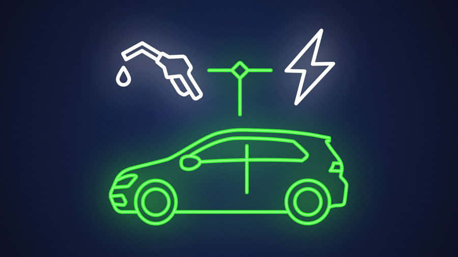 Modern Electric Vehicle Charging On The Street Wallpaper