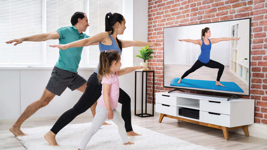 Modern Home Entertainment System Wallpaper