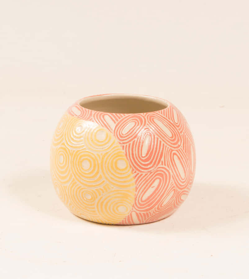 Modern Sunburst Ceramic Art Wallpaper