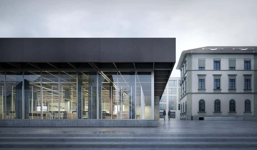 Modern_vs_ Historical_ Architecture_ Frauenfeld Wallpaper