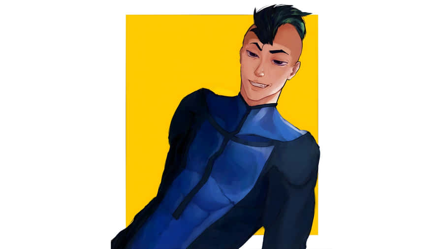 Mohawk Mark Character Art Wallpaper