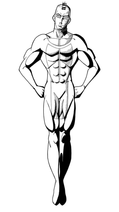 Mohawk Mark Character Design Wallpaper