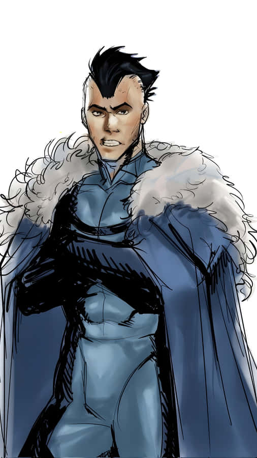 Mohawk Mark Character Design Wallpaper