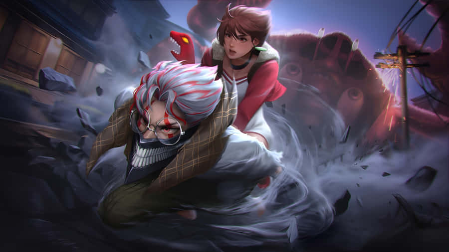 Momo Ayase Action Scene Wallpaper