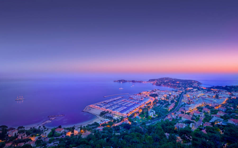 Monaco Blues And Oranges Wallpaper