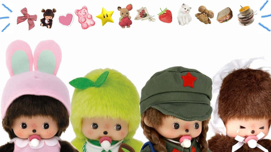 Monchhichi Collectible Dolls Wallpaper