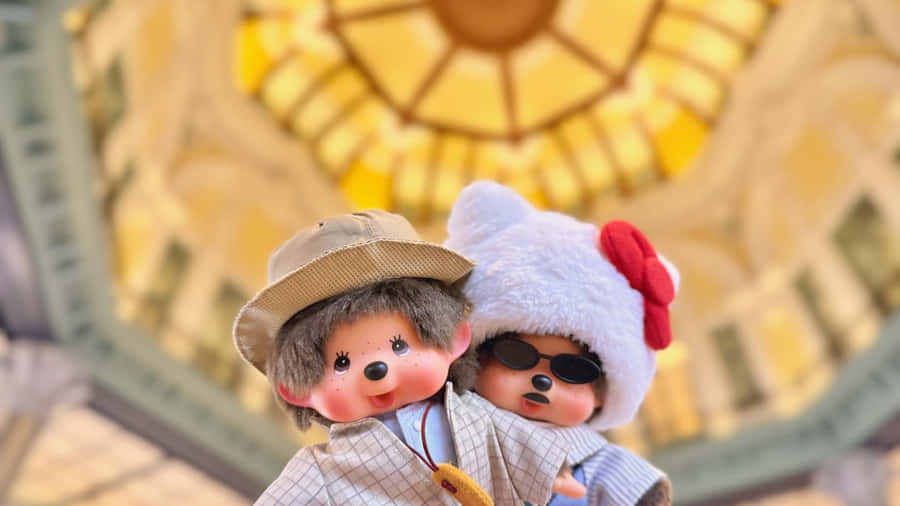 Monchhichi Dolls In Costume Wallpaper