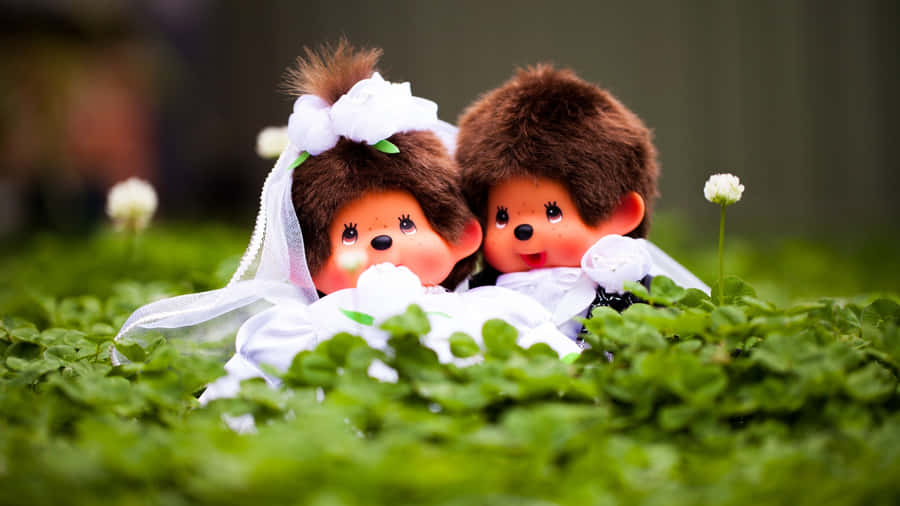 Monchhichi Wedding Dolls Wallpaper