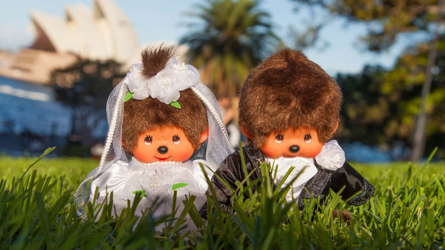 Monchhichi Wedding Dolls Wallpaper