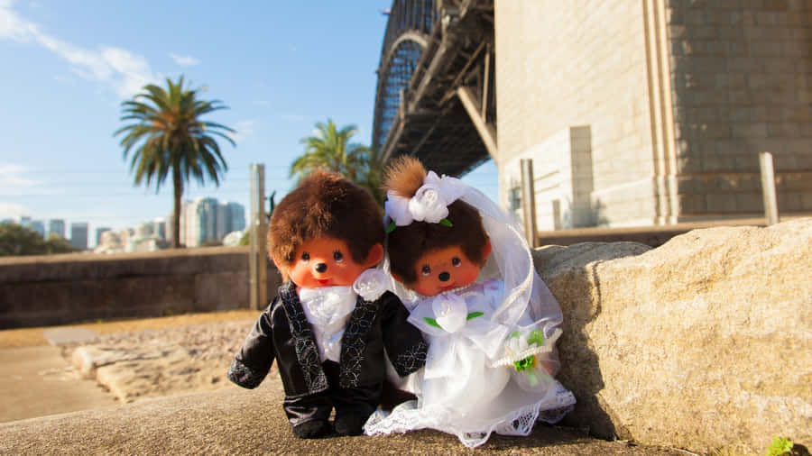Monchhichi Wedding Dolls Wallpaper
