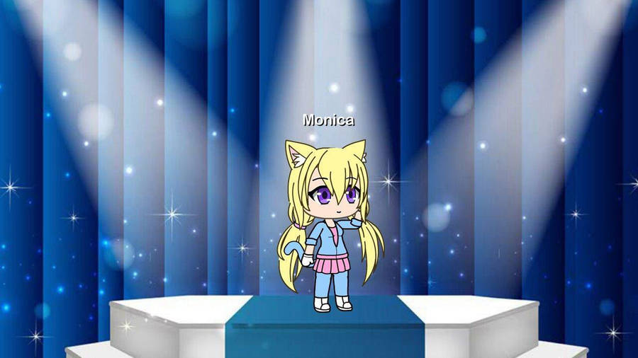 Monica Onstage Gacha Life Wallpaper