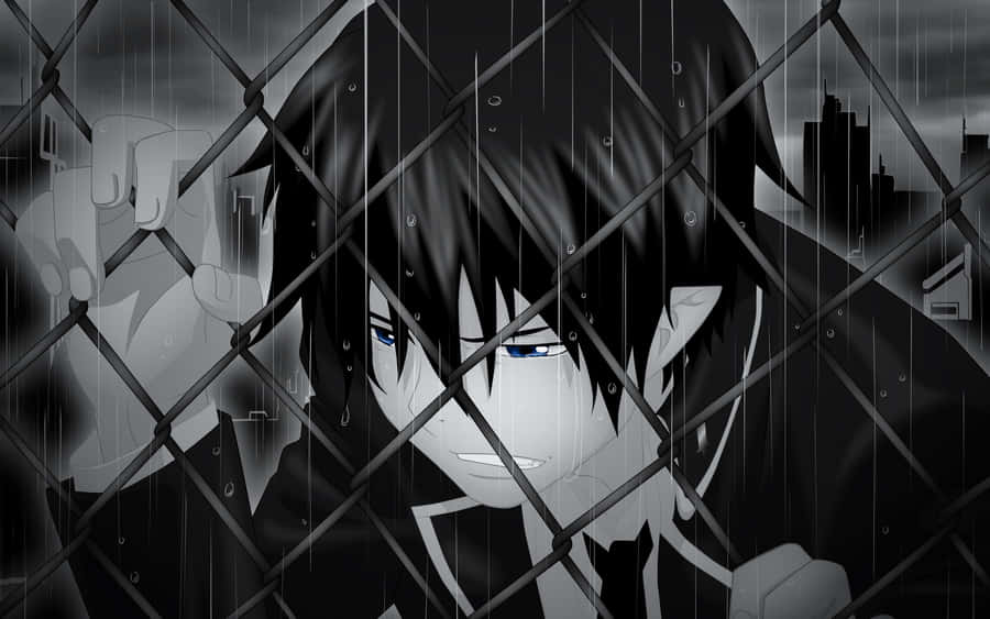 Monochrome Anime Despair Wallpaper