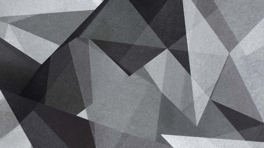Monochrome Geometric Abstract Shapes Wallpaper