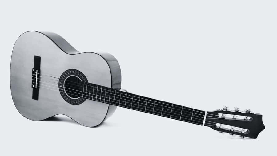 Monochrome Guitar In Its Glory Wallpaper